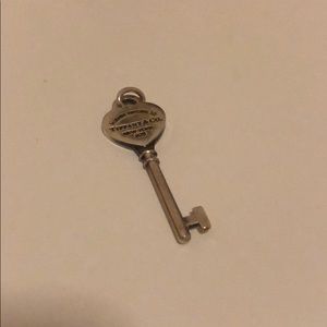 Tiffany silver necklace charm